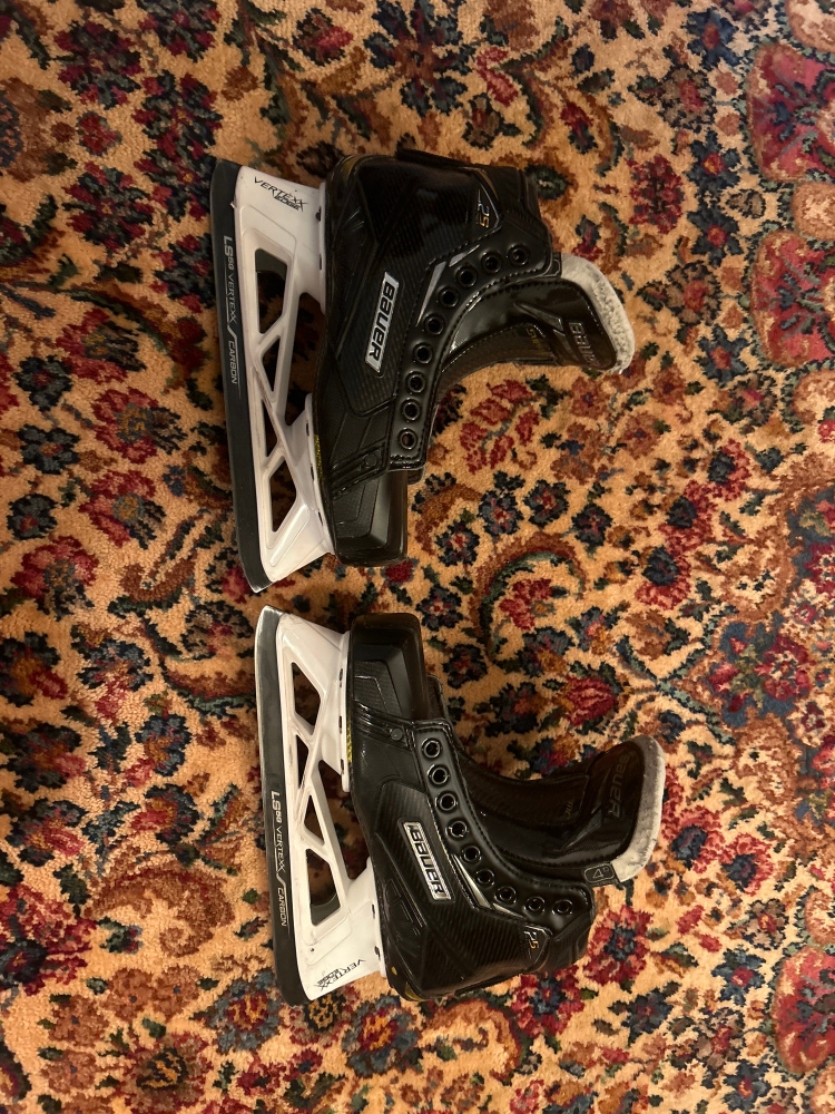 Used Bauer Regular Width  Size 4 Supreme 2S Pro Hockey Goalie Skates