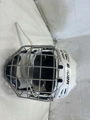 Used Bauer Ims 5.0 Md 54-59cm Hockey Helmet W Cage - Hecc Cert Through 2026