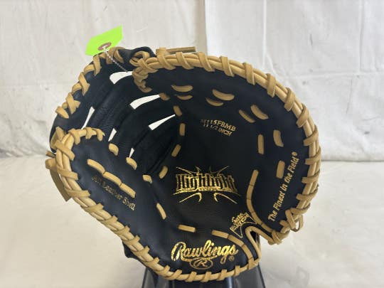 Used Rawlings Highlight H115fbmb 11 1 2" Leather Shell Junior Baseball First Base Mitt - Like New