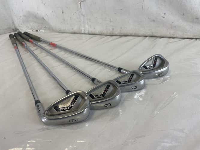Used Ping I25 6i-pw Regular Flex Steel Shaft Golf Iron Set Irons (missing 7 Iron) 4 Clubs