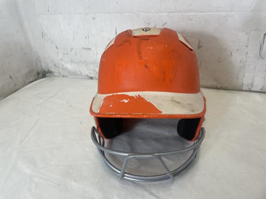 Used Easton Z5 Grip 2-tone Sr 6 7 8 - 7 5 8 Fastpitch Softball Batting Helmet W Cage