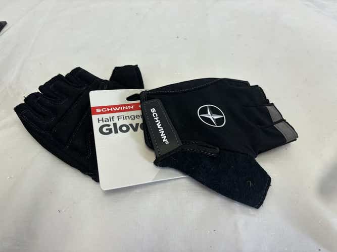 New Schwinn Half Finger Gloves L Xl Bicycle Gloves