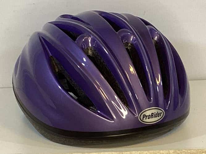 Used Prorider Purple Bike Helmet Md Bicycle Helmets