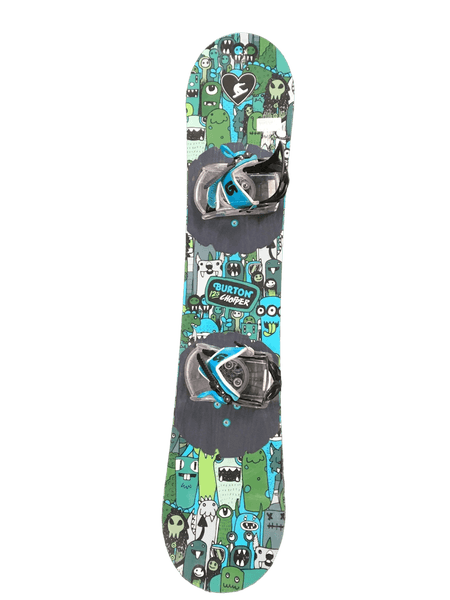 Used Burton Chopper 125 Cm Boys Snowboard Combo