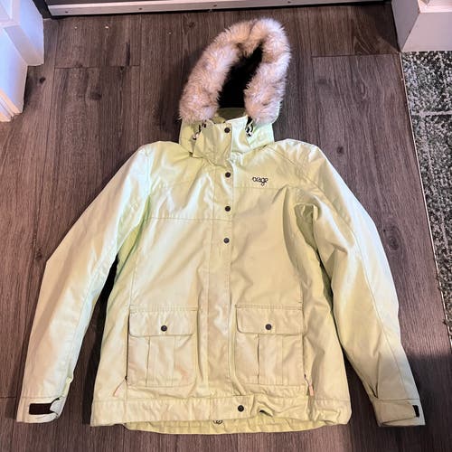 Used Women’s Ski Jacket - Size Medium, Green