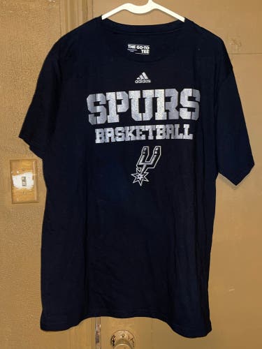 Adidas NBA San Antonio Spurs Basketball T Shirt Mens Size Large Brand New No Tags