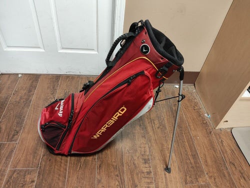 Callaway Warbird 6 Divider  Red Golf Dual Strap Stand Bag Black