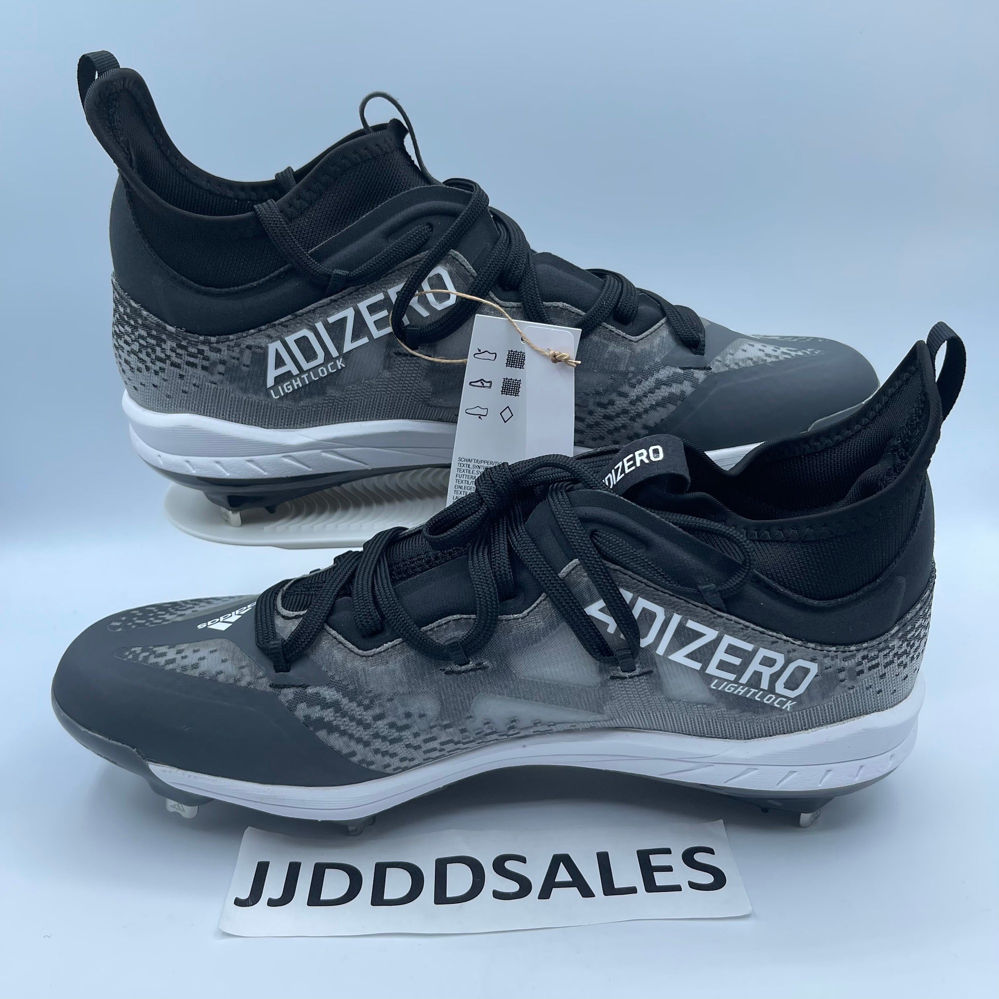 Adidas Adizero Afterburner NWV Black Metal Baseball Cleats  display picture 3