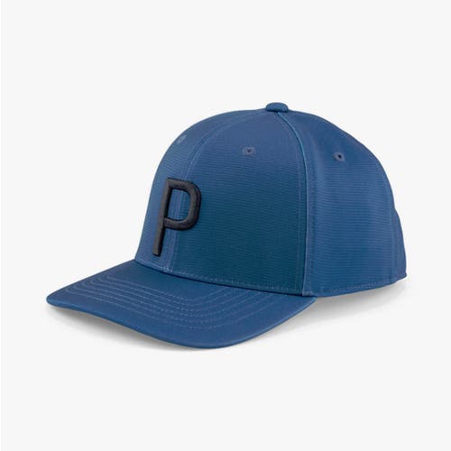 NEW Puma P Cap Lake Blue/Navy Blazer Snapback Golf Hat/Cap