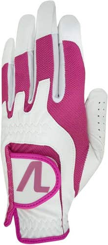 Volvik Omni Form Fit Glove (Women's, White/Hot Pink, LEFT, One Size Fit) 2023