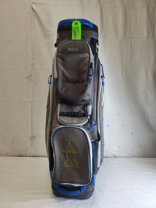 Used Ping Traverse 14-way Golf Cart Bag W Rain Hood