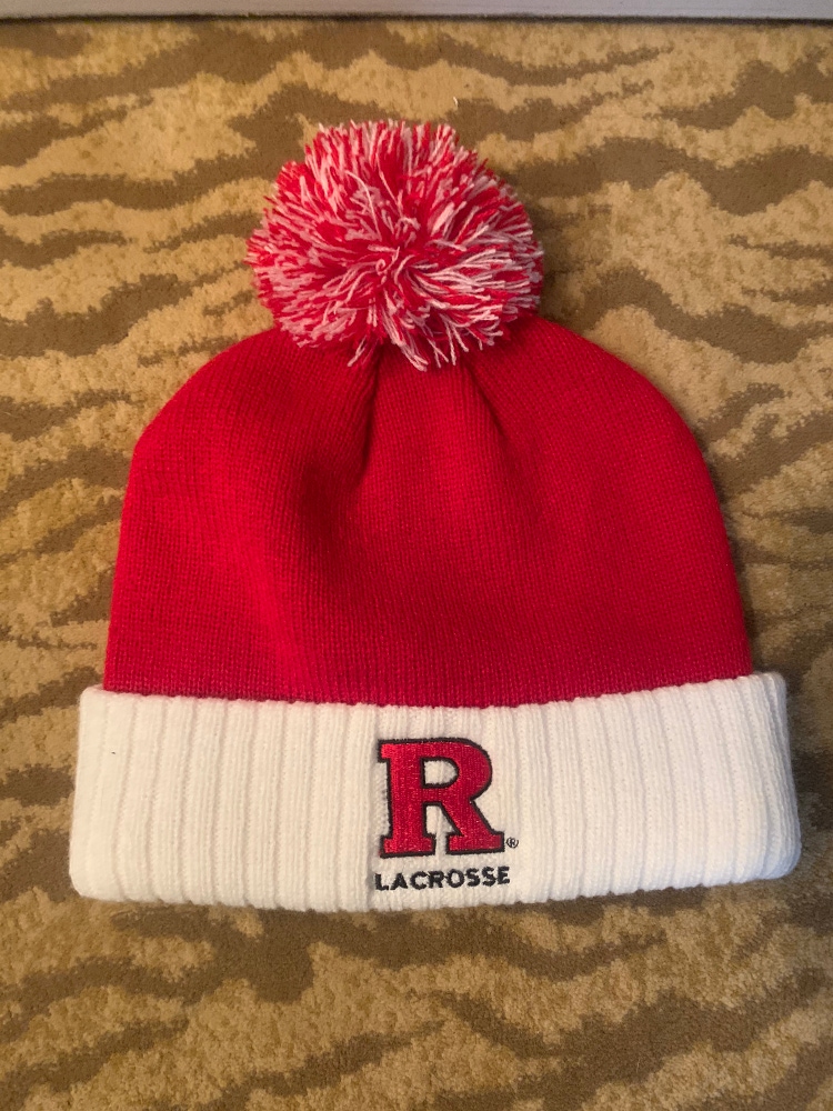Rutger Lacrosse Pom Pom Winter Hat