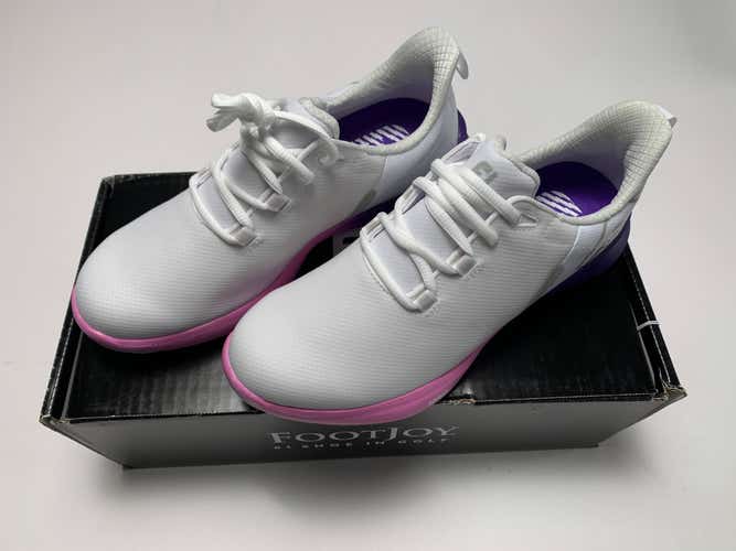 FootJoy FJ Fuel Sport Golf Shoes White Pink Purple Women's SZ 7 (90547)