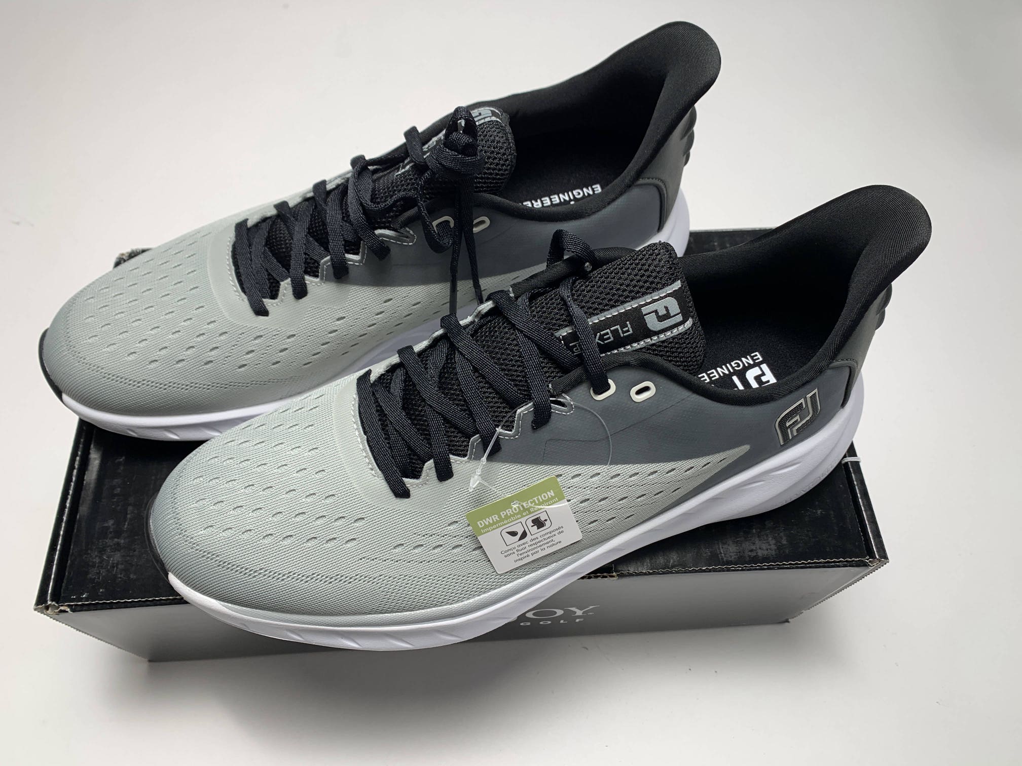 FootJoy FJ Flex XP Golf Shoes Gray Black White Men's SZ 11 (56281)