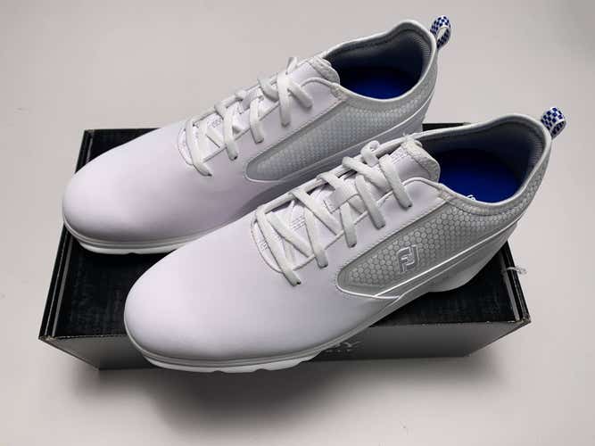 FootJoy Superlites XP Golf Shoes White Blue Men's SZ 11 (58087)