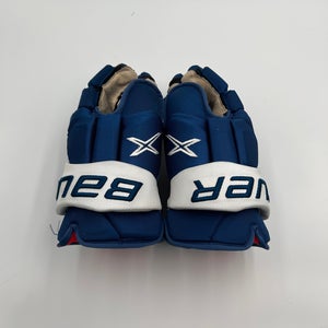 Lightly Used Colorado Avalanche Johnson Bauer 14" Pro Stock Vapor 2X Pro Gloves
