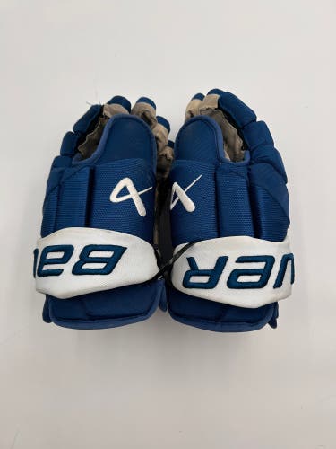 Lightly Used #15 Colorado Avalanche Bauer 15" Pro Stock Vapor Hyperlite Gloves