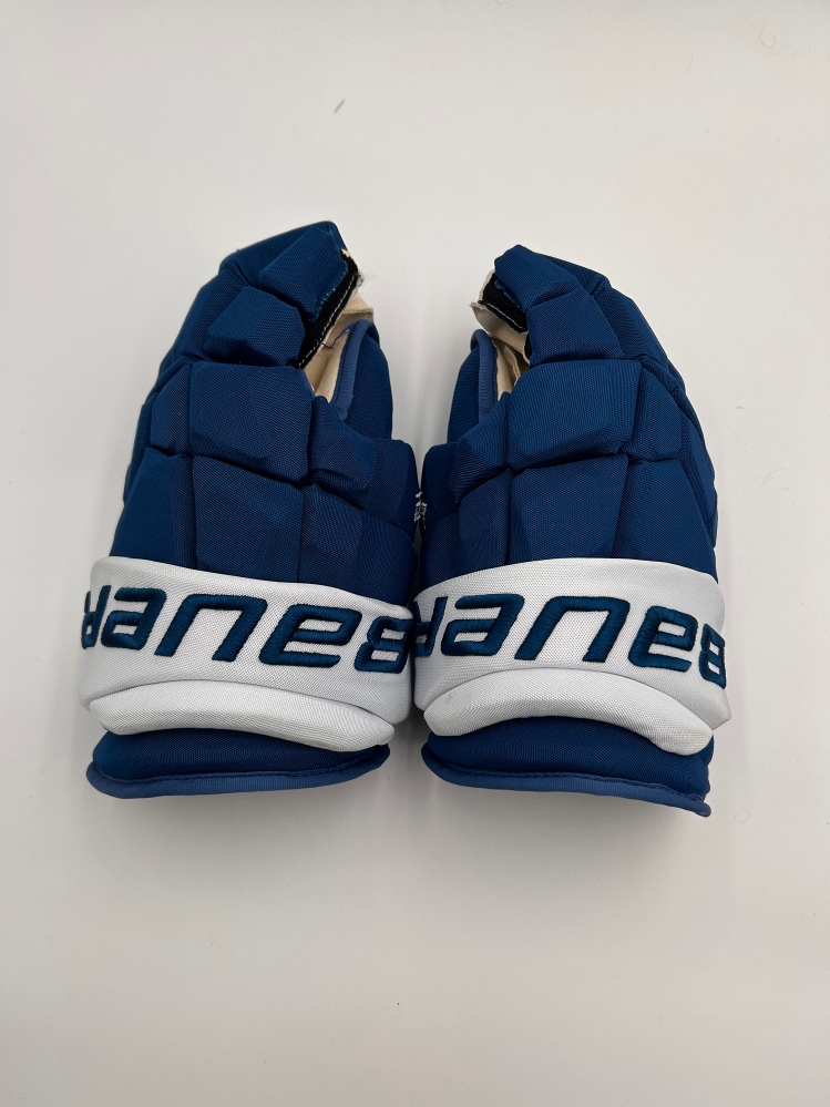 Lightly Worn Colorado Avalanche Rodrigues Bauer 13" Pro Stock Supreme Ultrasonic Gloves