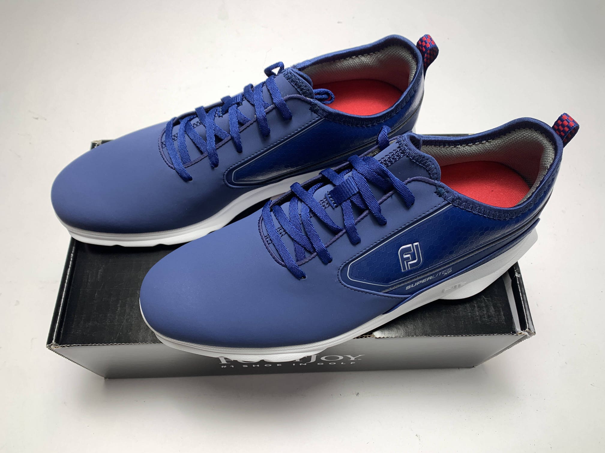 FootJoy Superlites XP Golf Shoes Blue Red White Men's SZ 11 (58090)