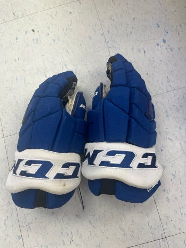 Conor Timmins Maple Leafs CCM Gloves 14" Pro Stock