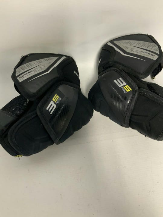 Used Bauer 3spro Sm Hockey Elbow Pads