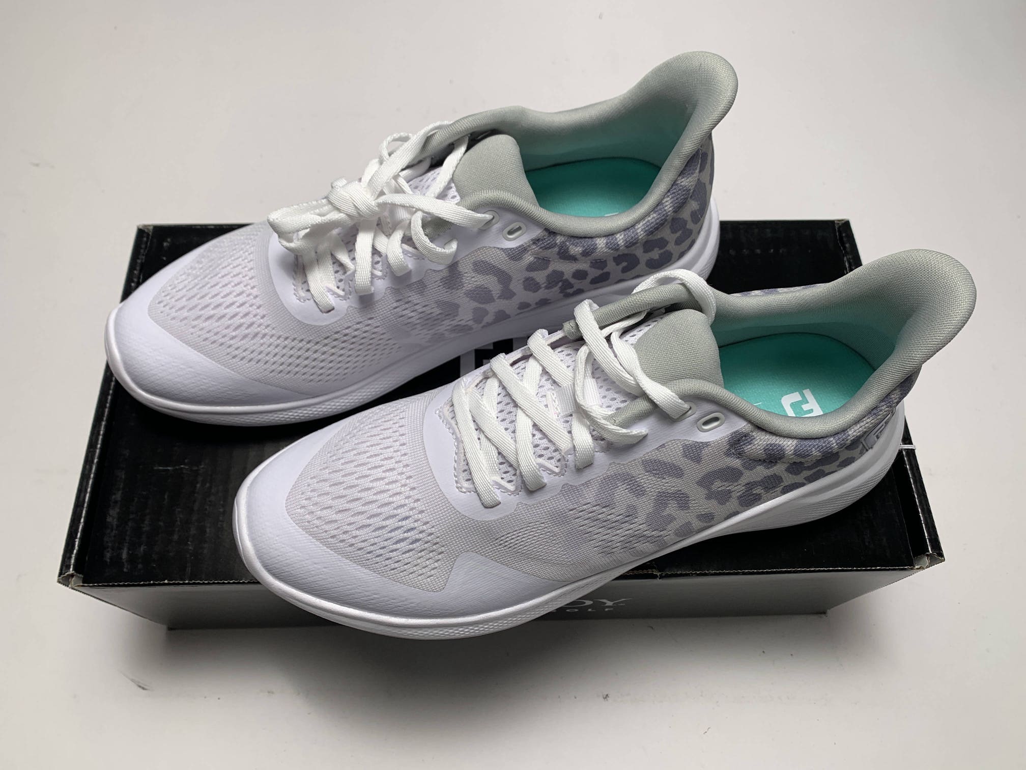 FootJoy FJ Flex Golf Shoes White Gray Women's SZ 7.5 (95767)
