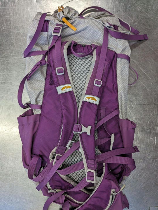 Used Golite Jam 50 Pack Camping And Climbing Backpacks