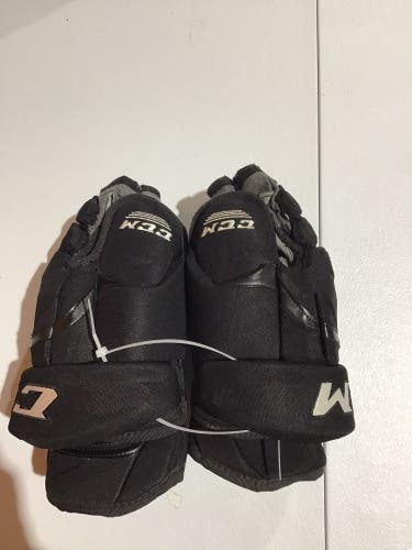 Lightly Used Black CCM 14" Pro Stock HG12 Gloves
