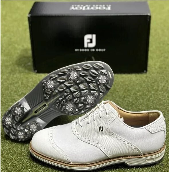 FootJoy DryJoys Premiere Wilcox Golf Shoes 54322 White 10 Medium D ...