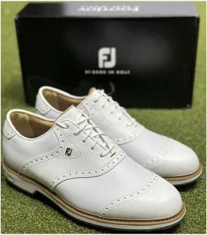 FootJoy DryJoys Premiere Wilcox Golf Shoes 54322 White 11 Medium D NEW #90314