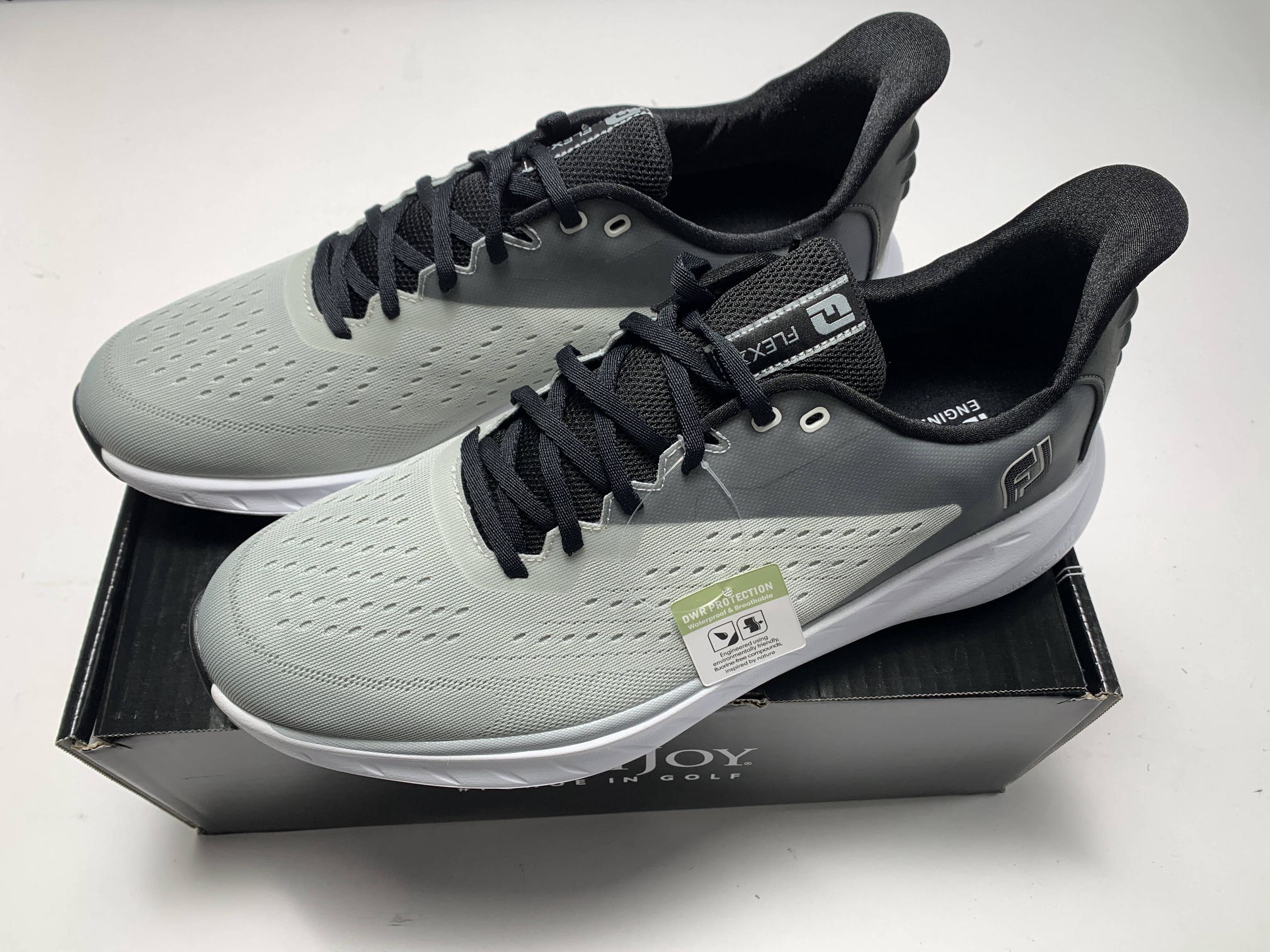 FootJoy FJ Flex XP Golf Shoes Gray Black White Men's SZ 13 (56281)