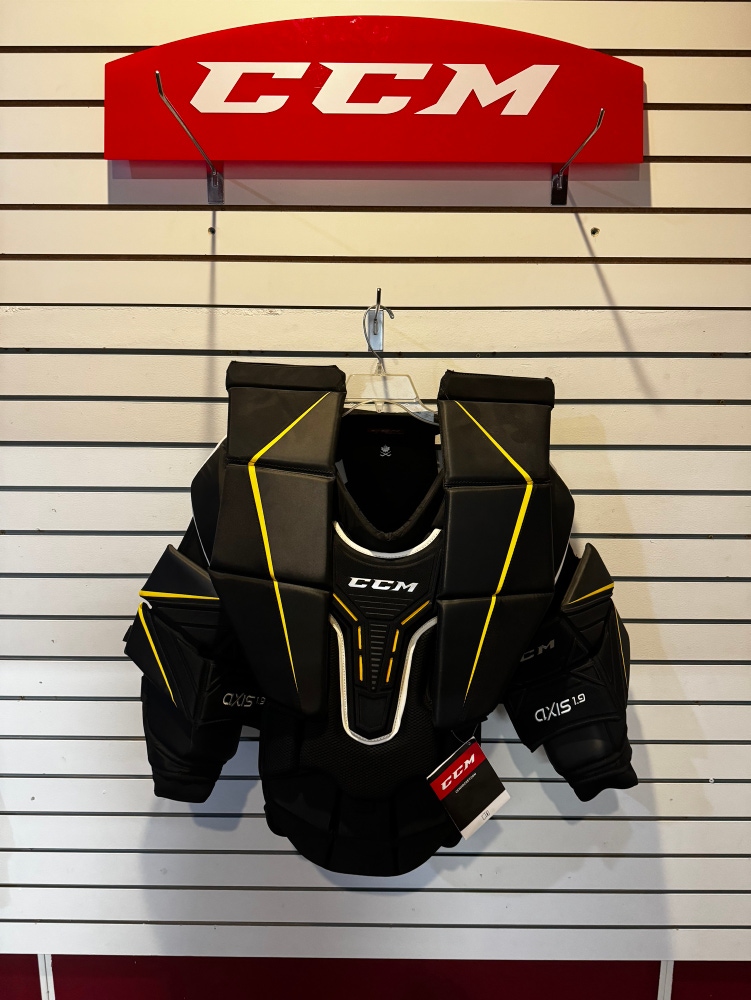 New Large/Extra Large CCM Axis 1.9 Goalie Chest Protector