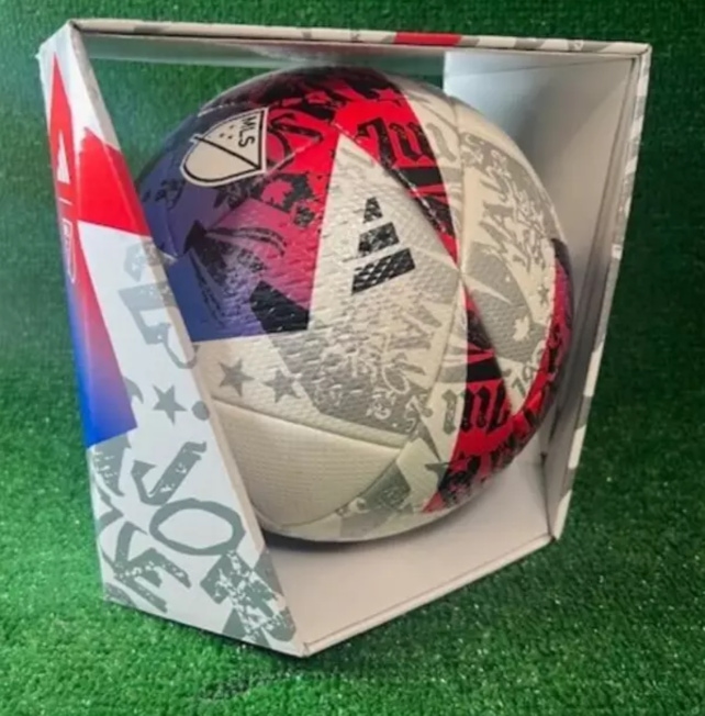 Adidas MLS OFFICIAL Match Ball 2023 Game Ball White Red Soccer HT9026 Size 5