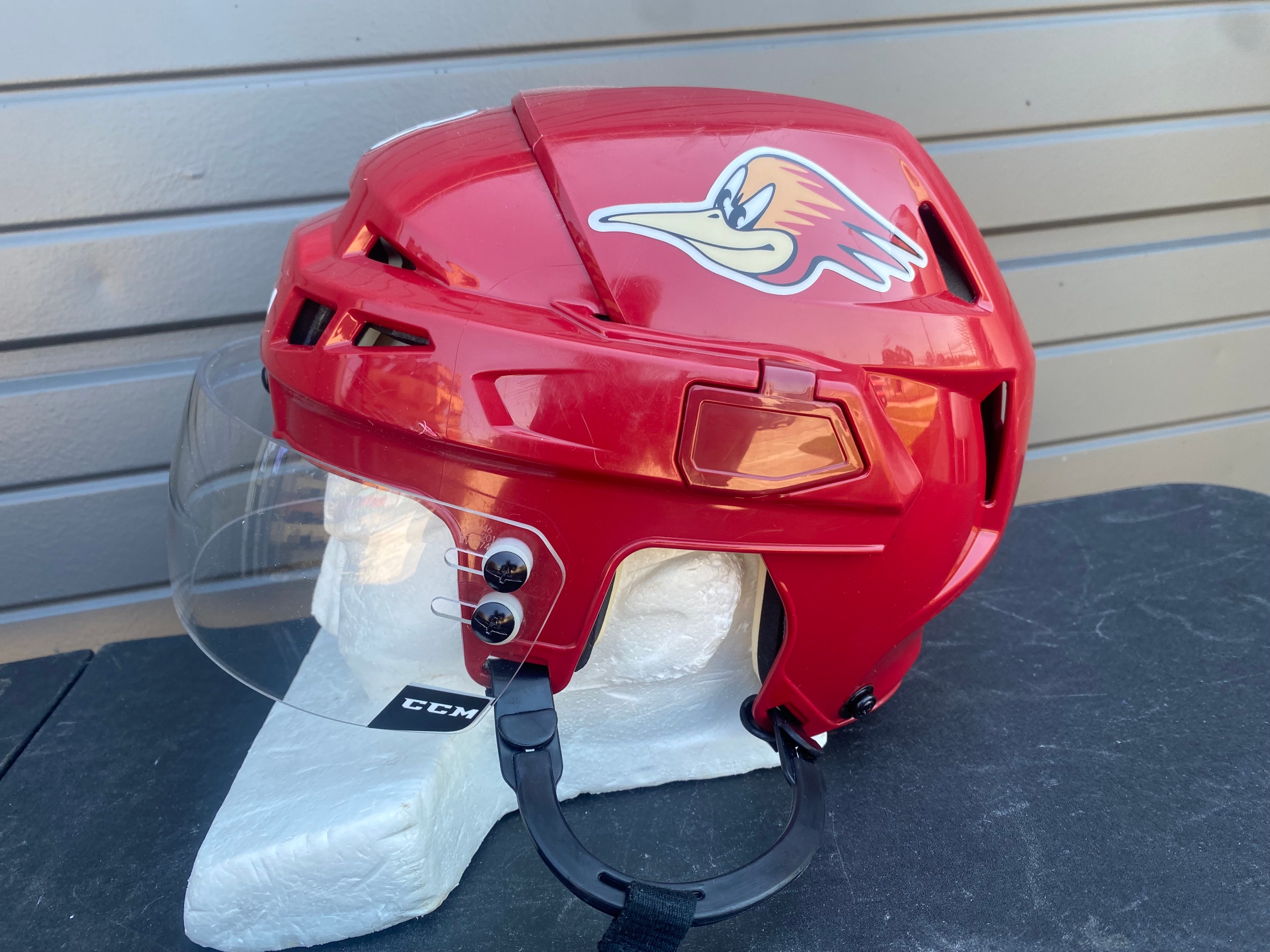 CCM Vector V08 Pro Stock Hockey Helmet CCM Visor Combo Medium Maroon 3809