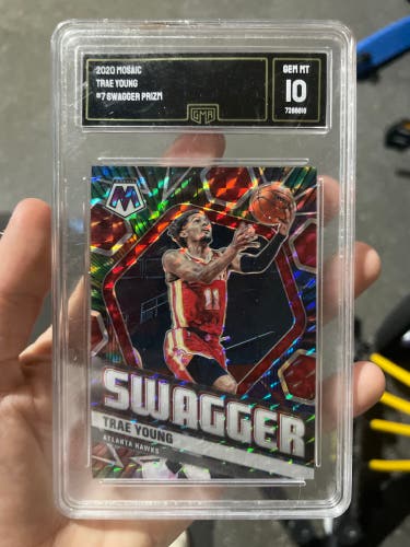 Gem mt GMA 10 2020 mosaic Trae young #7 swagger prizm