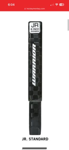 New Composite 6" Junior Warrior End plug hockey stick extension fits Bauer CCM TRUE