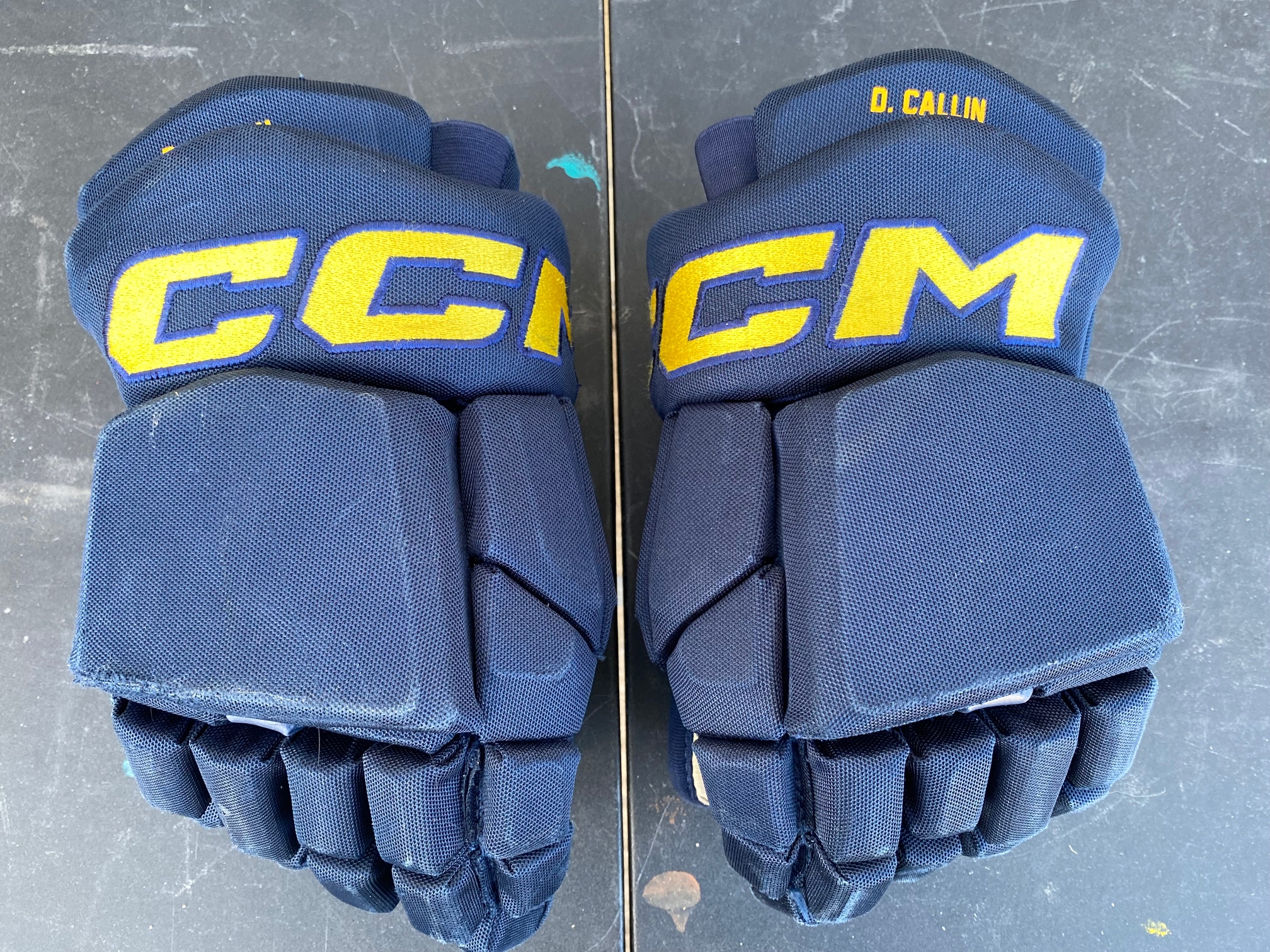 CCM Tacks HGTKPP Pro Stock 14" Hockey Gloves BLUES 3816