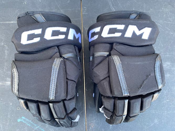 CCM HG12 Pro Stock Hockey Gloves 15" Black STARS 3820