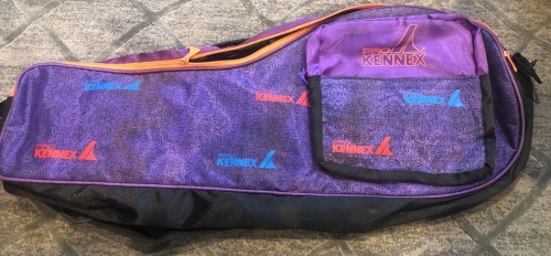 ProKennex Tennis Racket Bag Vtg Vintage Purple Orange Zipper 1980s Pro Kennex