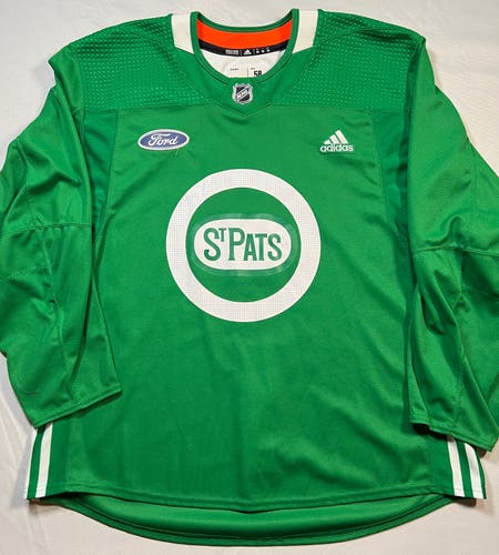 Toronto St. Pats Green SZ 58 MiC Adidas Practice Jersey