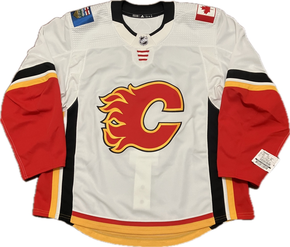 NWT Calgary Flames Blank MiC Adidas NHL Hockey Jersey Size 56