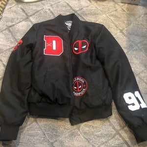 MARVEL DEADPOOL MENS BOMBER PUFF JACKET s17 Small