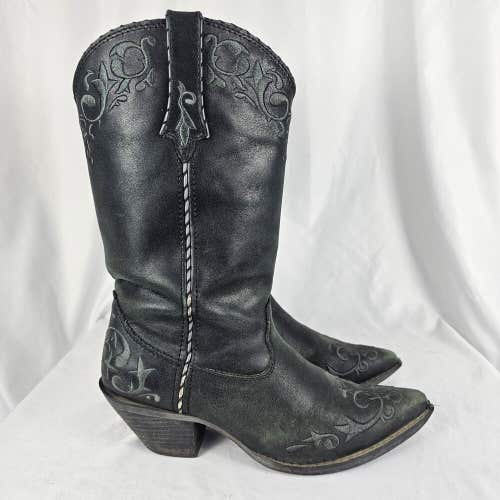 Durango 12" RD3200 Embroidered Woven Leather Western Cowboy Boots Women's 8.5 M