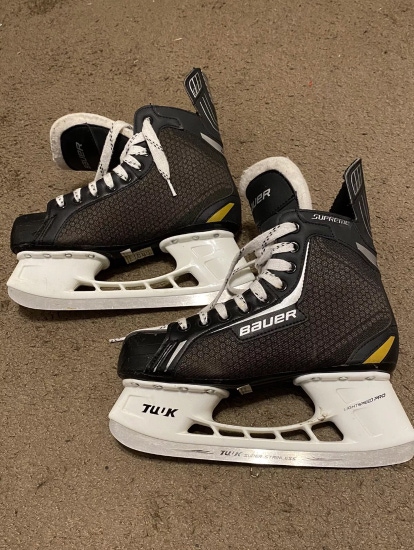 Bauer TUUK Ice Hockey Skates Supreme One.4 Lightspeed Pro Men's 7.5 Black Gray