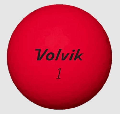 Volvik Vimax Soft Golf Balls (Matte Red, 3pk) 1 Sleeve 2023  NEW