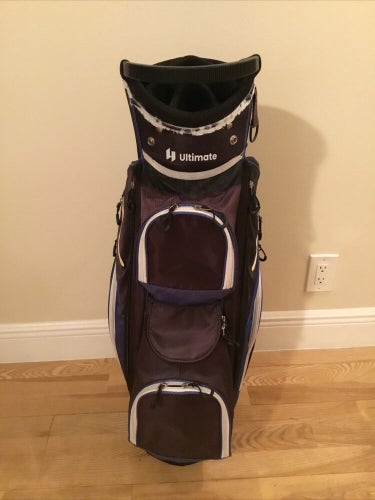 Ultimate Cart Golf Bag with 14-way Dividers & Rain Cover