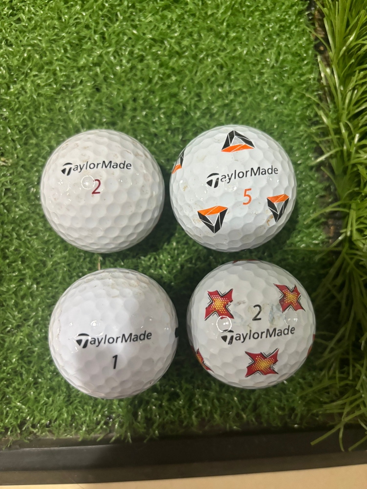 Used TaylorMade 4 Pack Assorted Balls