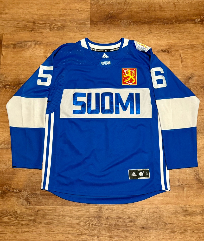 Erik Haula Team Finland 2016 World Cup of Hockey Adidas Jersey (M)