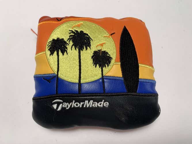 Team Taylormade TP Classic Palm Tree Surfboard Mallet Putter Headcover HC