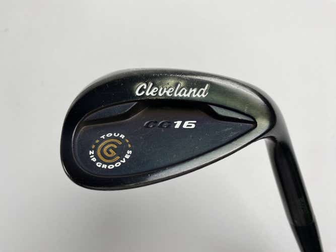 Cleveland CG16 Black Pearl 58* 12 Traction Wedge Steel Mens RH Midsize Grip
